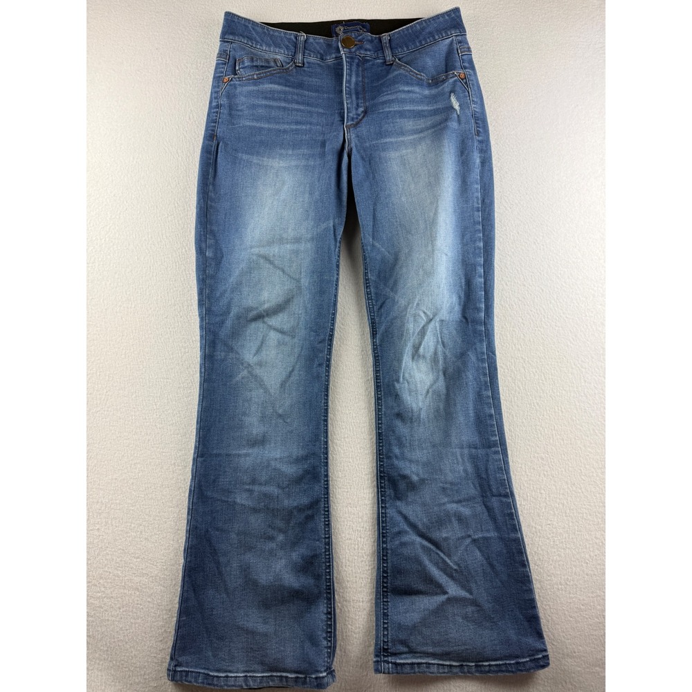 Democracy Ab solution Medium Wash Bootcut Jeans Petite 8P B12211RDH29 Blue